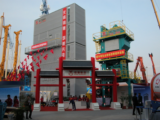Twice Weighing Method Portable Asphalt Plant , 160tph Automatic Batching Plant