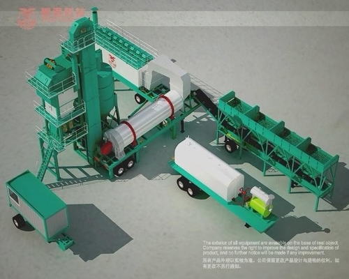 30T Filler Tank Full Automatic Batching Plant , Asphalt Mobile Plant Ingersoll Rand Air Compressor