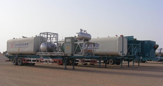 310KW Installed Power Mobile Asphalt Plant Road Making Machine 40M3 Hot Bin Section
