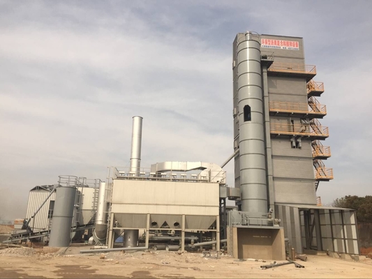 350t / H Hoisting Hopper Type Bitumen Hot Mix Plant , Automatic Batching Plant With Shaft - Mounted Gear Reducer