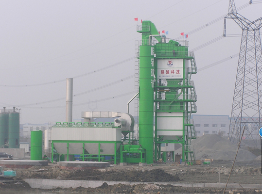 1800kg / H Fuel Injection Asphalt Batching Plant Equipment Bin Bottom Storage For Land - Saving
