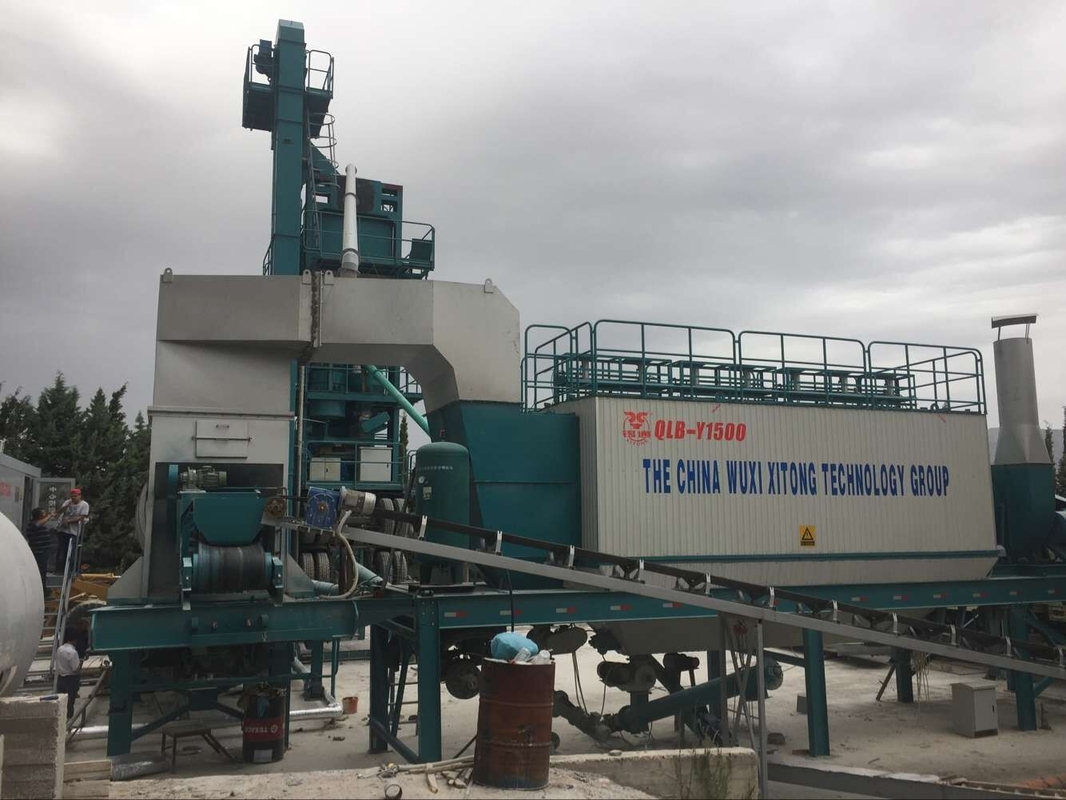 30T Filler Tank Full Automatic Batching Plant , Asphalt Mobile Plant Ingersoll Rand Air Compressor