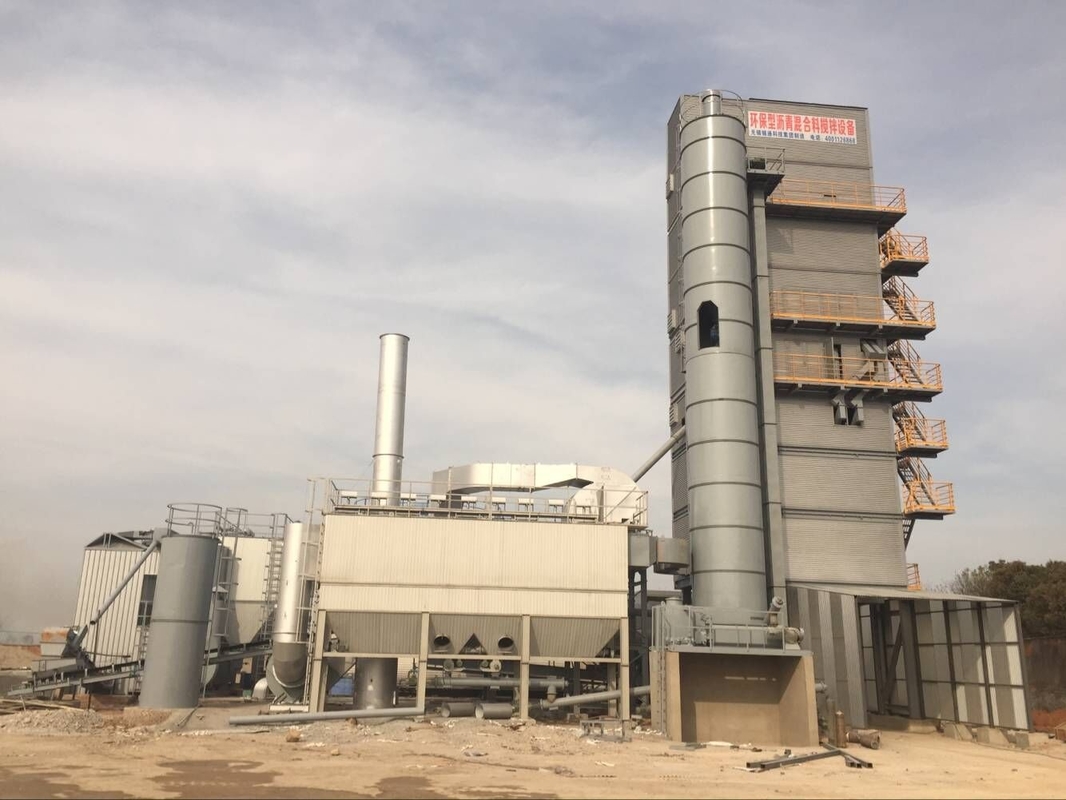 350t / H Hoisting Hopper Type Bitumen Hot Mix Plant , Automatic Batching Plant With Shaft - Mounted Gear Reducer