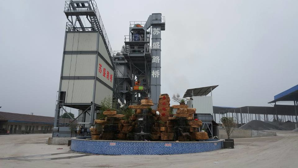 160KW Draught Fan QLB-3000 Model Asphalt Hot Mix Plant With Bag Dust Filtering